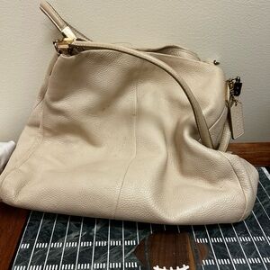 White/Cream Coach Bag